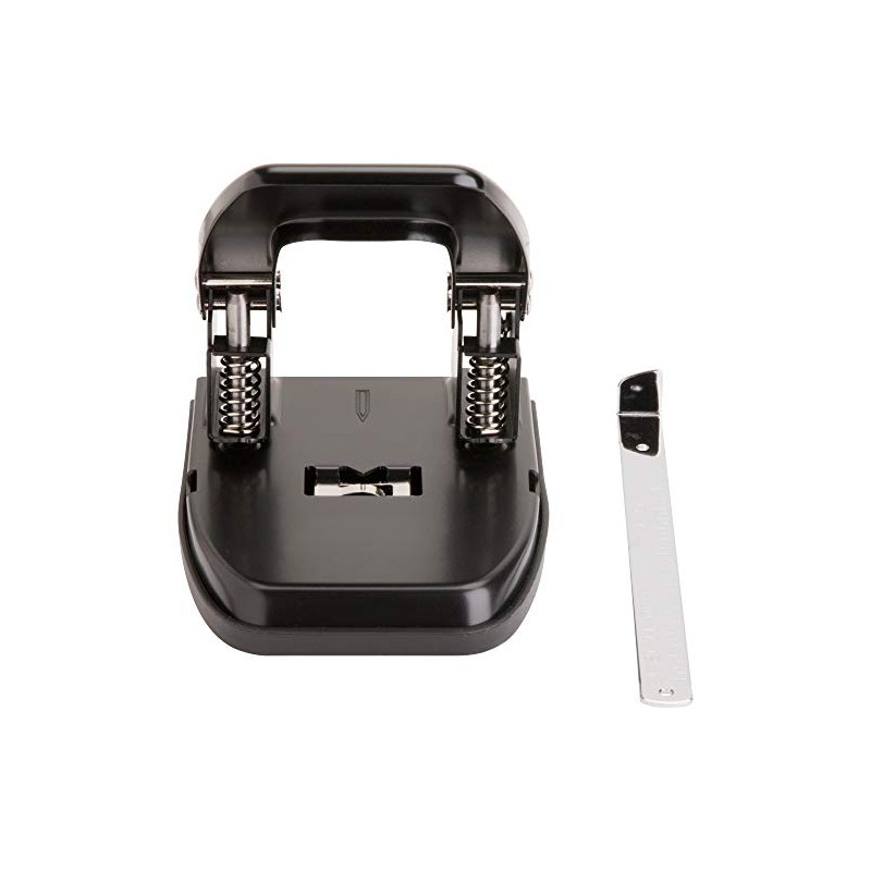 Business Source Heavy-Duty Hole Punch (65626), Black, Small (1-24)