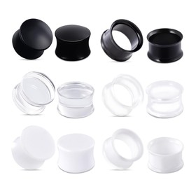 TBOSEN Acrylic Ear Gauges Color Ear Tunnels Stretching Kit Plugs Expander Mix Set