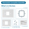 2 Pack Thermostat Wall Plate THP2400A1027W Coverplate Assembly Wall Mount
