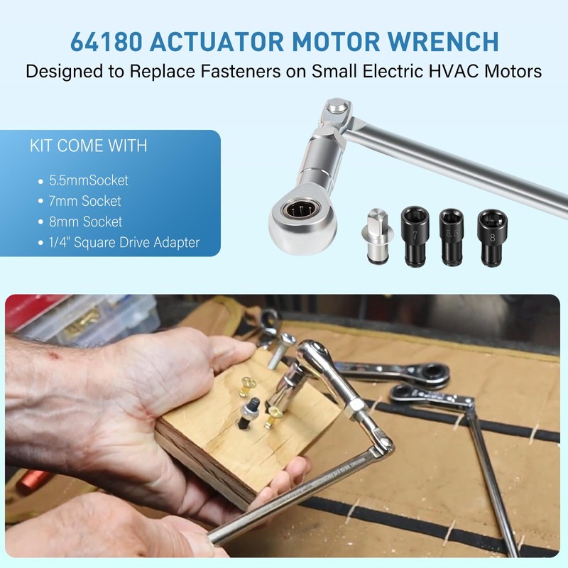 Yoursme 64180 Actuator Motor Wrench Kit Come with 5.5mm 7mm
