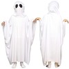 Clearstone Halloween Ghost Poncho Kids Cosplay White