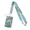 ID Badge Holder Lanyard for Keys Aesthetic Flower Keychain Lanyard