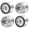 ZHRCFUN Pack of 4 2.2 RC Rims Beadlock Wheels 45