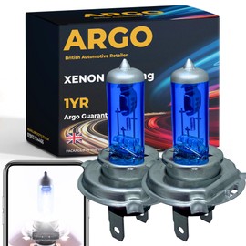 Argo H4 Headlight Bulb 100w Xenon White 6000k 24V High Low Dipped Main Beam Headlight Bulb Headlamp Super Bright Halogen Upgrade Lorry Truck HGV 472 P43t 472c Headlight Bulbs
