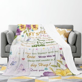 Sister Blankets from Sister Gifts from Brother, Gifts for Sister from Sister Gifts for Girls,Soul Sisters Gifts from Sister Birthday Gifts Ideas,Sister Birthday Gifts from Sister Gifts for Women