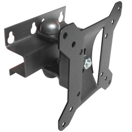 Drall TV Wandhalterung - schwenkbar & neigbar - Halterung für 10-32 Zoll - für LED LCD 3D HD 4K Fernseher oder Monitor - bis 20 kg belastbar - VESA 75x75 100x100 schwarz Modell: L59B