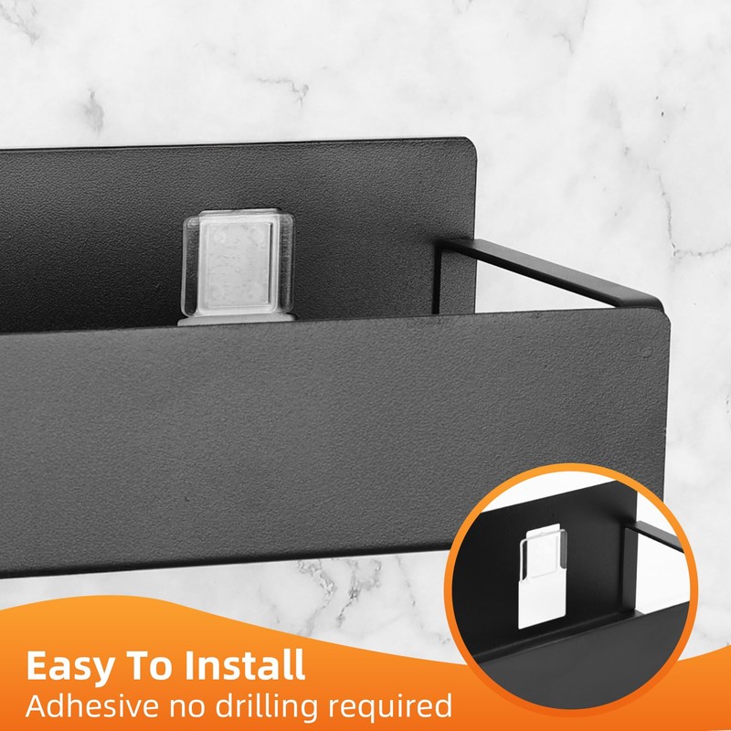 SYLLENHOD Spice Rack Wall Mount: 4 Packs Oversize Pantry Organization