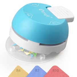 Ecraft ペーパーコーナーラウンダーパンチ 3イン1 (R4mm R7mm R10mm) コーナーラウンダーカッター 紙、ラミネート、写真、DIYプロジェクト、カード作成、スクラップブッキング用