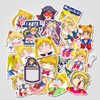 50PCS Anime Sailor Moon Stickers Pack for Water Bottle Laptop