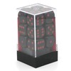Chessex DND Dice Set D&D Dice-16mm Opaque Black and Red