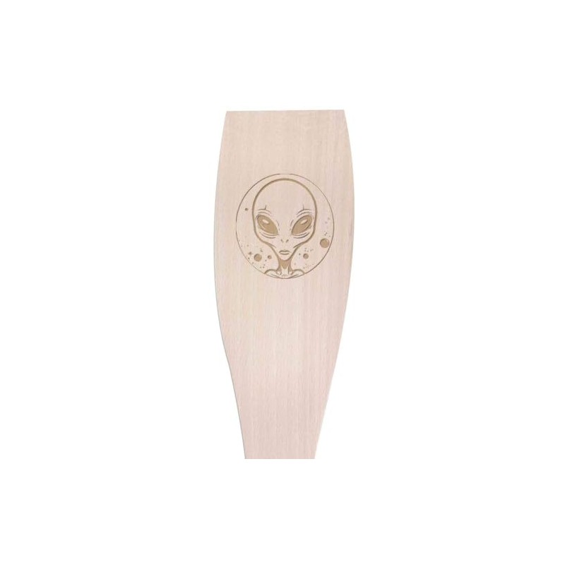 Large 'Alien Portrait' Wooden Cooking Spatula (SA00021667)