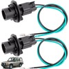 Svicari Front Bumper Lamp Bulb Socket with Wire Harness Fit