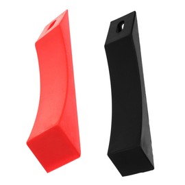 SUPVOX 2pcs Barbell Cushion Pad for Weight Plate Change Aid Compact Deadlift Jack Support for Weightlifting Black Red Durable Portable Design for Easy Installation