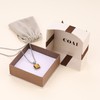 COAI Gift Ideas Men's Box Chain with Square Chain Pendant