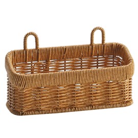 QUETHEDS Woven Kitchen Storage Basket Wall Hanging Organizers for Vegetables Efficient Garlic Gingers Container Kitchen Supplies