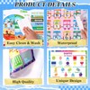 8 Pcs Educational Preschool Placemat Set for Toddler and Kids