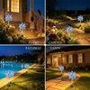 360° Solar Wind Spinners with Led Lights, Windmill for Yard