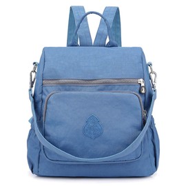 Estwell Women Backpack Ladies Rucksack Handbag Anti-theft Waterproof Nylon School Bag Travel Casual Daypack Fashion Shoulder Bag, Blue