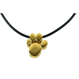 Energetix Women's Fashion Design Magnetic Jewelry Pendant-Paw 24K Plated-Dog-Cat-Bear