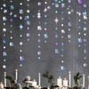 Iridescent 16th Polka Dot Star Garland Streamer Holographic Metallic Paper