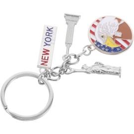 Llaveros De Águila Con Cabeza De Estatua y Bandera De Uu Souvenirs Patrióticos Para Celebraciones Del Día Independencia y De Nueva York