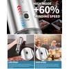 CIRCLE JOY Rechargeable Salt and Pepper Grinder Set Stainless Steel