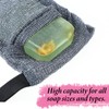 4 Pcs Exfoliating Soap Bag, Soap Scrubber Pouch, Double Layer