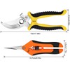 Oligei 2 Pack Stainless Steel Pruning Shears, Garden Shears, Garden