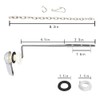 Much Hotter Universal Toilet Handle Tank Flush Lever Replacement -