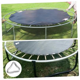 20pcs Silver Steel Triangle Rings for Trampoline Replacement, Weather Resistant and Rustproof Mesh Cloth Buckles for Jumping Bed, Handbags, Backpacks, and Outdoor Travel