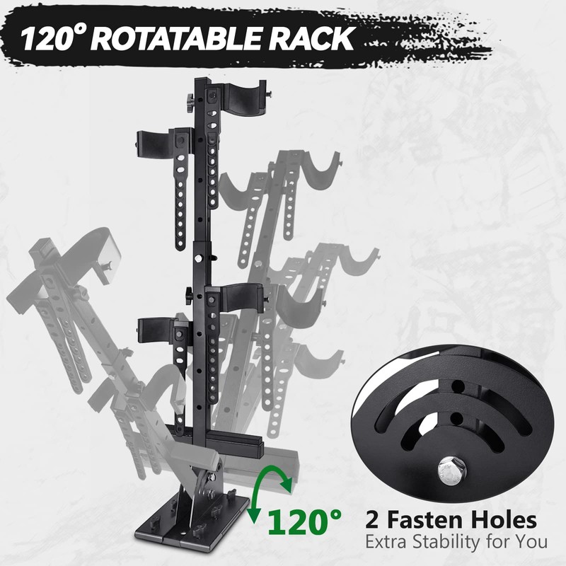 StarknightMT UTV Gun Holder UTV Gun Rack Stand Up Gun