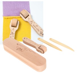 Seam Roller, Wooden Tailor Clapper Seam Roller Point Turner Sewing Tool Set for Sewing Quilting Fabric Print Wallpaper Leather Craft