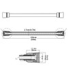 LEEFE PVC Smooth Shower Hose Flexible Anti-Kink Handheld Shower Head