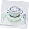 COLLBATH Stainless Steel Bowl Double Layer Insulated Rice Bowl Handle