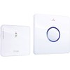 m-e modern-electronics Bell 331 41094 Funkklingel Komplett-Set klangaktiv, Weiß