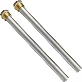 LECLOC RV Hot Water Heater Anode Rod, Compatible with Mor-Flo and Suburban Water Heater Tanks, 10.05” Long 0.75" in Diameter Thickened Anode Rod with Anti-leakage O-ring, 3/4” NPT Threads, 2 Pack