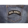 New Jersey Patch - 4x1.75 inch. Embroidered Iron on Patch