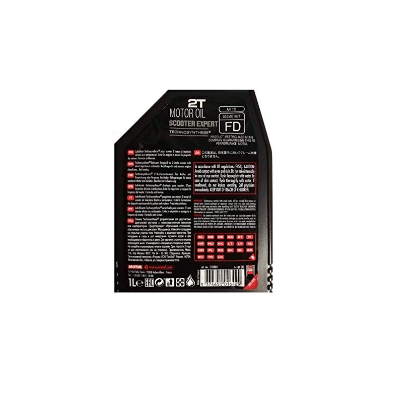 Motul Scooter Expert 2T Oil 1 Liter (105880)