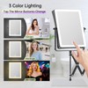FASCINATE 5000mAh Rechargeable Wall Mounted Makeup Mirror with Lights, 8.7