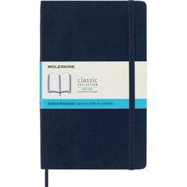 Moleskine Moleskine Notizbuch mit gepunkteten Seiten, Blau (Saphir), Groß, 13 x 21 cm