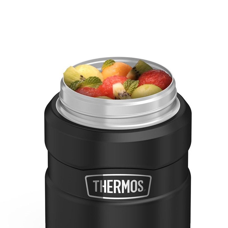 THERMOS Stainless King 24 Ounce Food Jar, Matte Black