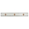 'Cowboy Teddy Bear' 30cm (12 Inch) White Plastic Ruler (RL00087326)