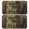 Reflective Drone Pilot Patch, Short Wings Drone Pilot Hook Loop