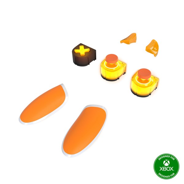 Thrustmaster eSwap X Led Orange Crystal Pack, Pack mit 7