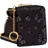 Bistup Organ Wallet 14 Card Holder, 3-Black Butterfly, Modern