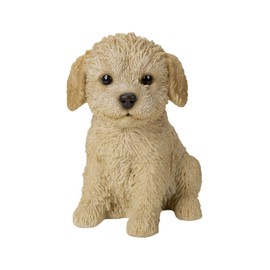 Oubia Sitting Toy Poodle (Large) 5.7 x 4.5 x 6.5 inches (14.5 x 11.5 x 16.5 cm) Doll Figurine Figurine Animal Garden Decoration Dog Dog H13344