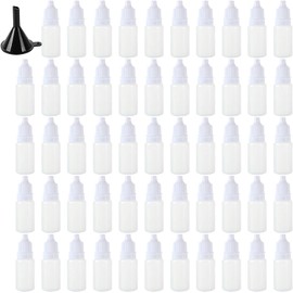 FWEEK Pack of 200 Liquid Bottles 10 ml, Plastic Dropper Bottle, Empty Squeezable Dropper Bottles with Dropper Drip Lid, Flexible Liquid Bottles for Cosmetics, Essential Oils, Reagents