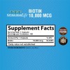 Suplemento Naturalisimolife Biotina De Biotin 10,000 Mcg De 120 Un