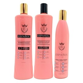 Kit post Keratina El Español con Stylo - Rutina Completa para cabello Dañado - Ayuda a restaurar la fibra capilar - Extiende la duracion del Alaciado - Hidrata el cabello - libre de químicos - Shampoo (500ml) Acondicionador (500ml) y Crema para peinar (300ml)