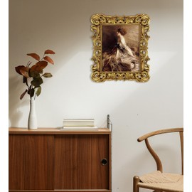 FJXMFRAME Ornate 8x10 Picture Frame Gold Victorian Picture Frames Baroque Vintage for Wall Hanging Tabletop, Antique Frames 8x10 or Matted to 5x7(8x10, Gold)